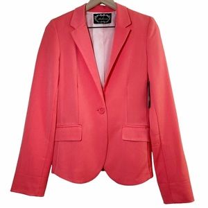 Ambiance Coral Blazer with Button Women’s Small
